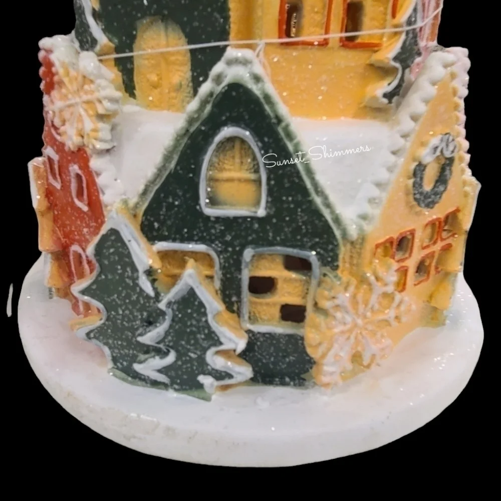 HTF Large Light Up Martha Stewart Gingerbread House 4 Tier Castle Village 16